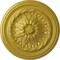 Ekena Millwork Wigan Ceiling Medallion, Hand-Painted Rich Gold, 16"OD x 2 1/4"P CM16WGRGS - alternate 1